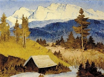 SNOW CAPPED MOUNTAIN - Helene Kirschke