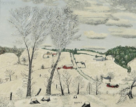 A Blanket of Snow by Grandma Moses