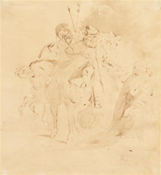 The Riders by Eugène Delacroix
