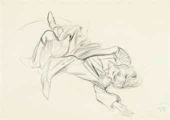 Liegende Bekleidete, Liegende Figur by Otto Dix