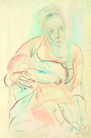 Mother and Baby by Frances Hodgkins, 1921-1922