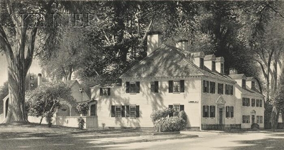 Jacob Wendell House (Portsmouth, NH) by Stow Wengenroth, 1959