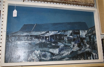 Gidney's Barn Yard: Night - Bruce Hurn