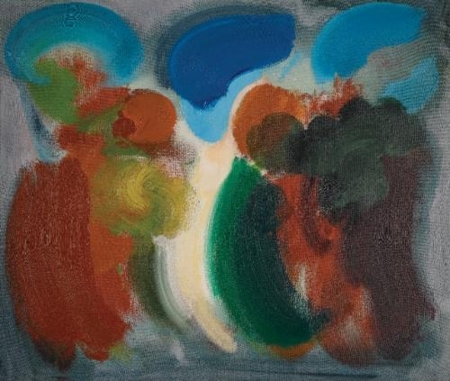 Light Between Two Halves of an Emblem by William Tillyer, 1989