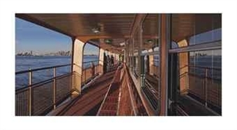View of New York from Staten Island on the Ferry - Richard Estes