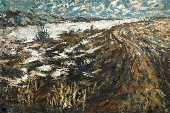 Imjin Riverside by Song Chang, 1990