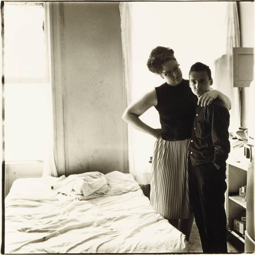 Artwork by Diane Arbus, Two friends at home, Made of Gelatin silver print