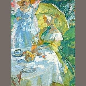 The Yellow Parasol by Louis Betts