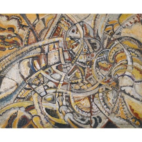 COMPOSITION FUTURISTE by Jules Schmalzigaug, 1914