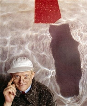 Christopher Simon Sykes paints 'David Hockney' in a good light