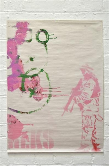 Untitled (Pink Solider Pink & Green) by Greg Hilleard, 2005