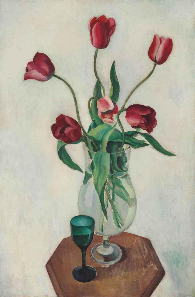 Tulips by Charles Sheeler, circa 1925-1926