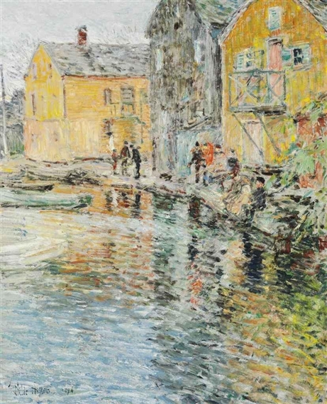 The Smelt Fishers, Cos Cob, Connecticut by Childe Hassam, 1896