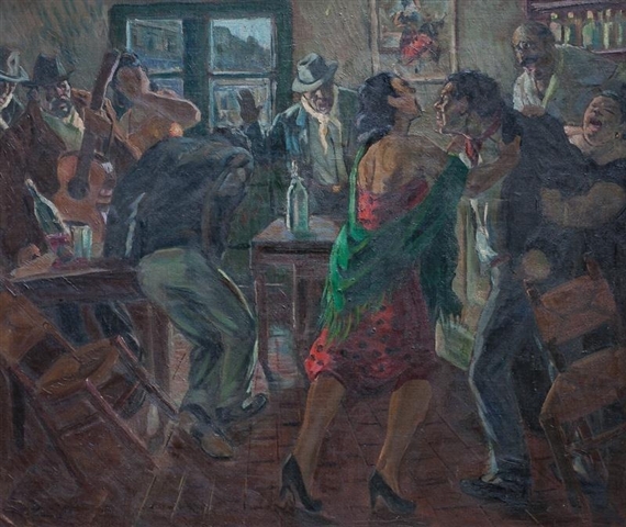 LA PELEA EN EL BAR by Manuel Rose