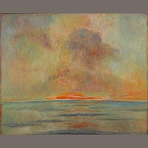 Santa Monica Twilight by Frederick Wight, 1984