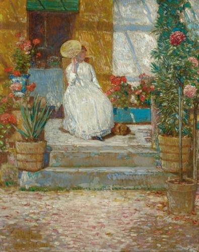 IN THE SUN by Childe Hassam, 1888