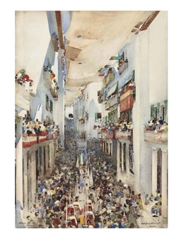 The Procession of the Corpus Christi, Toledo - Arthur Melville