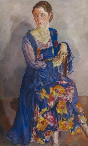 PORTRÄT EINER DAME IM ABENDKLEID (PORTRAIT OF A LADY IN EVENING DRESS) by Maria-Mela Muter, 1930