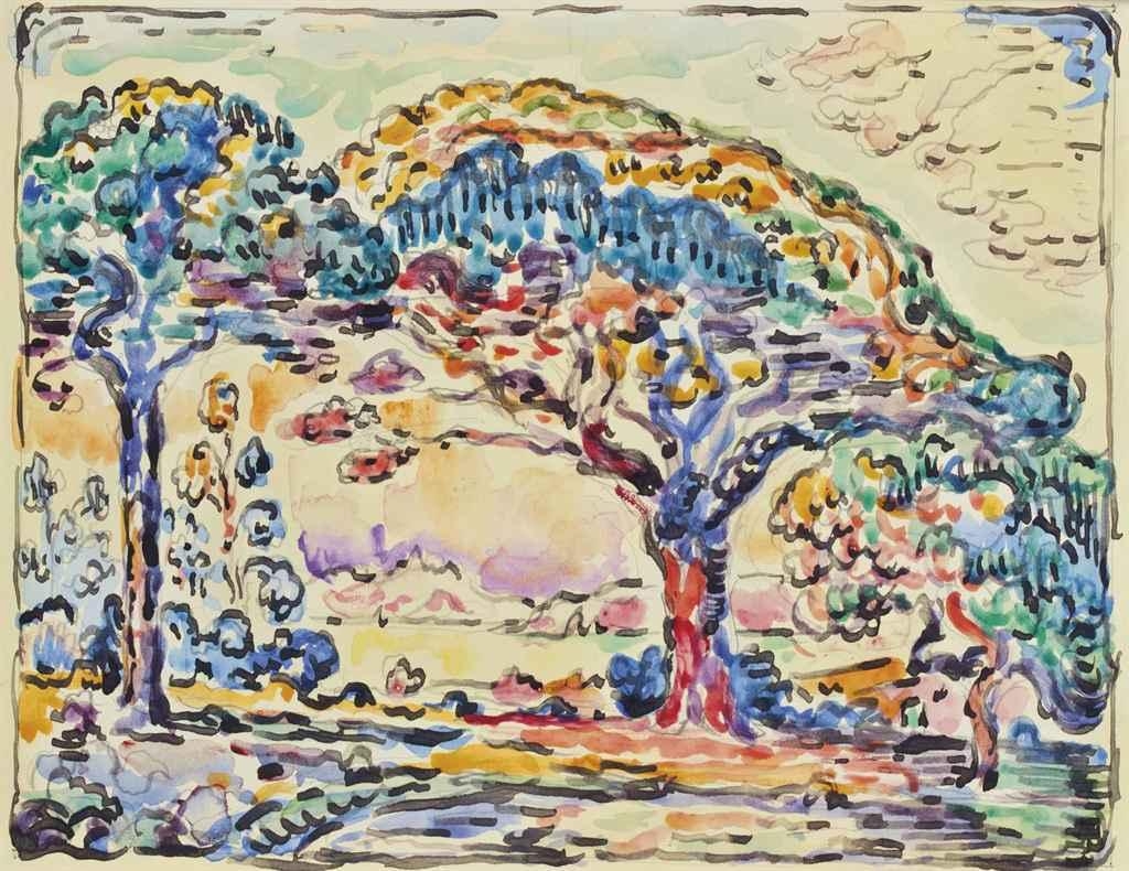 Paul Signac | SAINT TROPEZ, LA BAIE DES CANOUBIERS (1894
