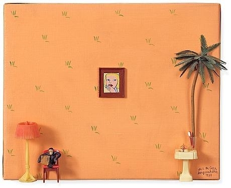 Home at an Ape II by Marie-Louise Ekman, 1974