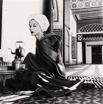 Woman in Palace (Lisa Fonssagrives-Penn), Marrakech, Morocco by Irving Penn, 1951