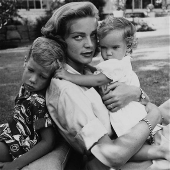 Stock Dennis | TWO WORKS: Lauren Bacall and her Children (1950) | MutualArt