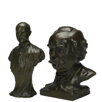 Marcus Loew, Portrait of Gutzon Borglum - Louis Keila