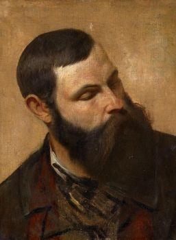 Portrait of a Bearded Man by Gustave Courbet