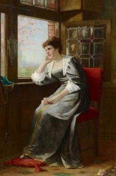 Ernst Anders | Young Woman at the Window | MutualArt