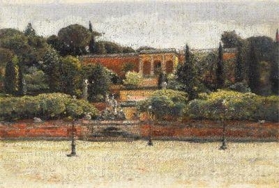 Study of the Piazza del Popolo in Rome by Aleksander Gierymski