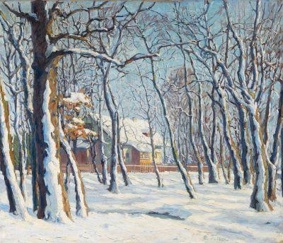 Winter Landscape by Carl Friedrich Felber