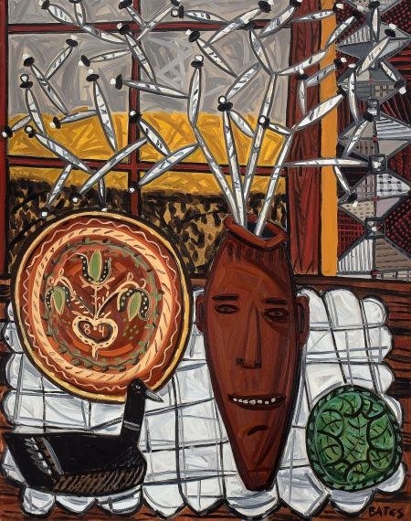 Still Life with Face Jug by David Bates, 1984