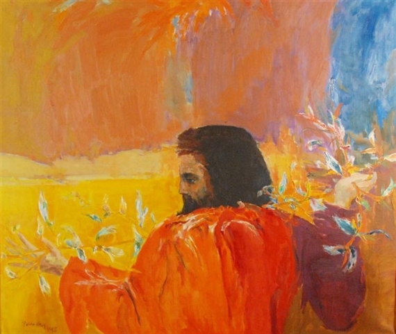 The Flowering Staff of Aaron by Arthur Polonsky