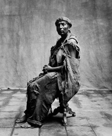 an with Burlap Sack, Cuzco, Peru by Irving Penn, 1948
