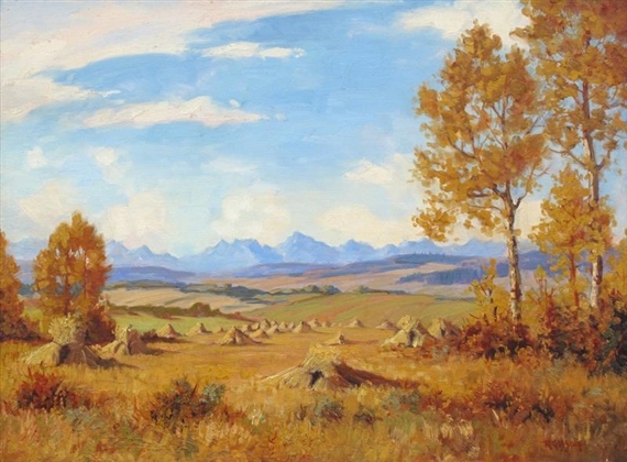 HARVEST IN THE FOOTHILLS by Roland Gissing
