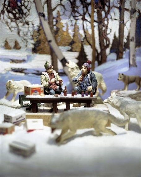 EARLY SNOW WITH BOB AND DOUG by Diana Thorneycroft, 2005