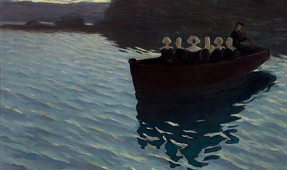 Boat in Brittany by Vilho Sjöström
