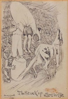 THE STUCK UP ARTISTE by Jack B. Yeats, 1891