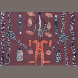 Possum Ceremony near Napperby by Tim Leura Tjapaltjarri