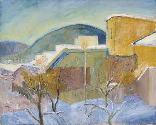 View towards Balbergkampen, Winter by Thorvald Erichsen, 1918