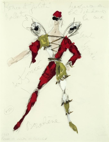 5 works: Costume Designs for "Romeo and Juliet" by Dimitri‏ Dmitriévitch Bouchène 