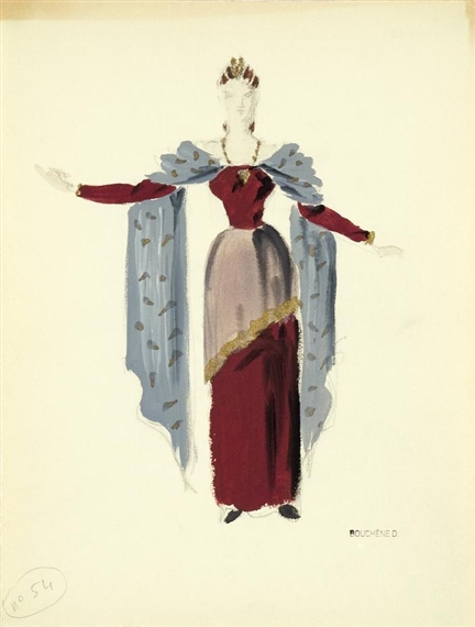 5 works: Costume Designs for "Romeo and Juliet" by Dimitri‏ Dmitriévitch Bouchène 