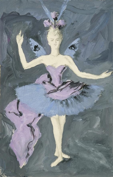 5 works: Costume Designs for "Blanche Neige" by Dimitri‏ Dmitriévitch Bouchène 