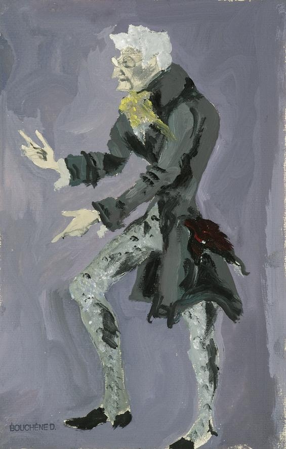 Artwork by Dimitri‏ Dmitriévitch Bouchène , 4 works: Costume Designs for "Coppélia", Made of Charcoal and gouache on paper