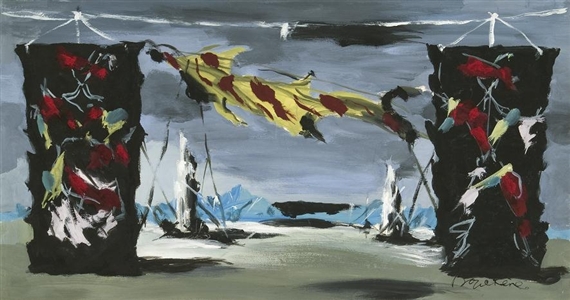 Set Design for "Le Nozze di Aurora" by Dimitri‏ Dmitriévitch Bouchène 