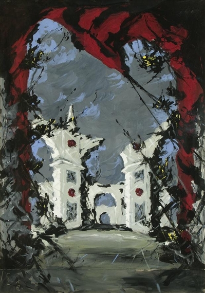 Set Design for "Le Nozze di Aurora" by Dimitri‏ Dmitriévitch Bouchène 