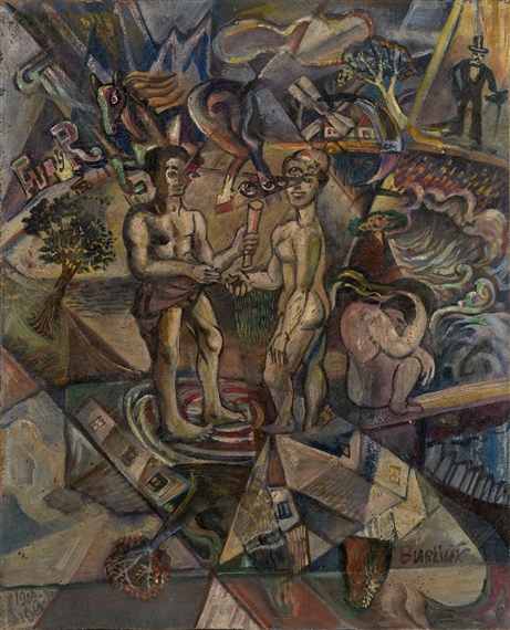Cubofuturist Composition by David Burliuk, 1909-1962