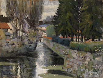 Landscape with River - Alexandre Altmann