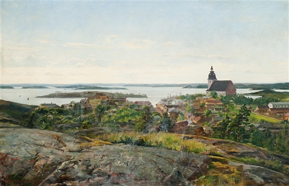 Naantali From Kuparivuori by Arvid Liljelund