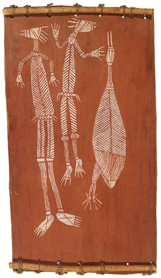 Mimi Spirits and Jabiru by Sam Manguddja Garnarradj, 1965